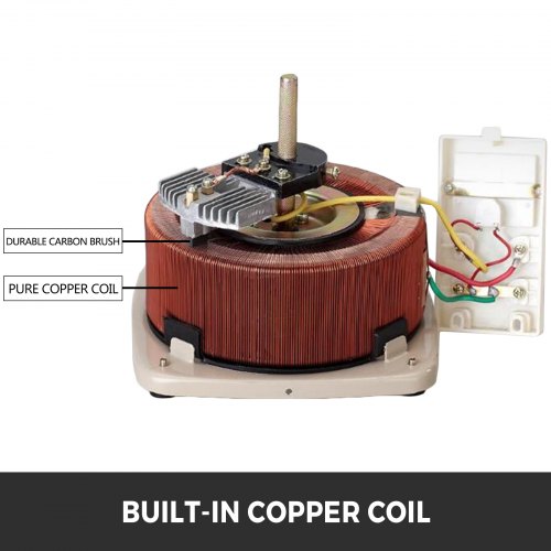 0.5KW Variable Output Transformer 220V 300V Copper Coil Variac Toroidal Core 