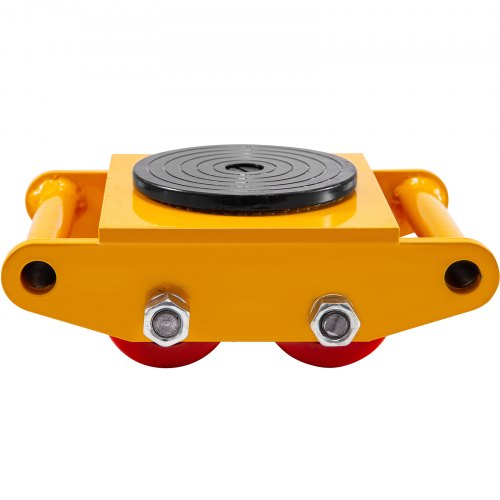 6T Machinery Mover Dolly Skate 4 Rollers 13200lbs 6 Ton with 360°Rotation Cap 