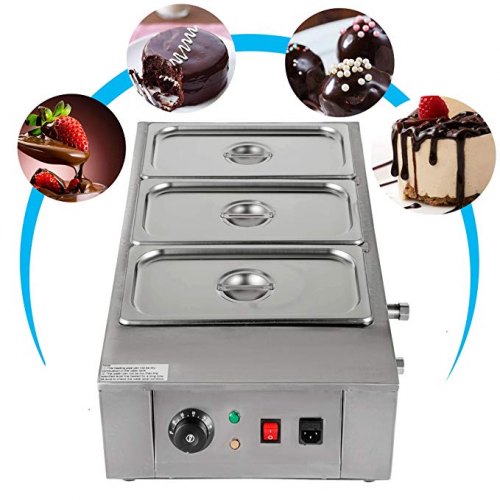 Details about   Chocolate Melting Pot Chocolate Warmer 3 Tanks Chocolate Tempering Machine Donut 