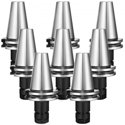 

VEVOR 8Pcs CAT40 Tool Holder ER16 Collet Chuck Set length 70mm Chuck Tool Holder Set Mill Holder for CNC Engraving Machine Milling Lathe(CAT40 ER16 70mm)