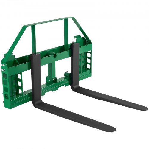 VEVOR Pallet Fork Frame Attachment with 42-inch Skid Steer Forks for JD Tractors