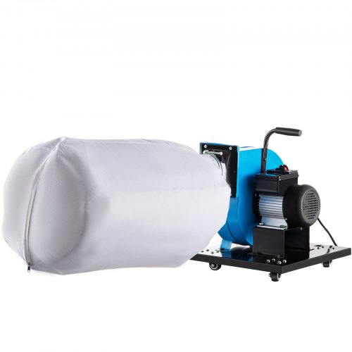 Dust Collector 1HP Optional Wall Mount w/ 15 Gallon 30 Micron Bag 537 CFM 