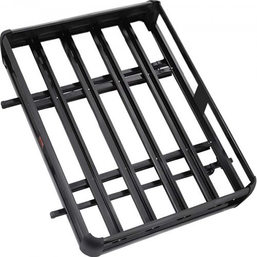 

VEVOR Black Aluminium Roof Rack Basket Tray Luggage Cargo Carrier with Bars XL-B