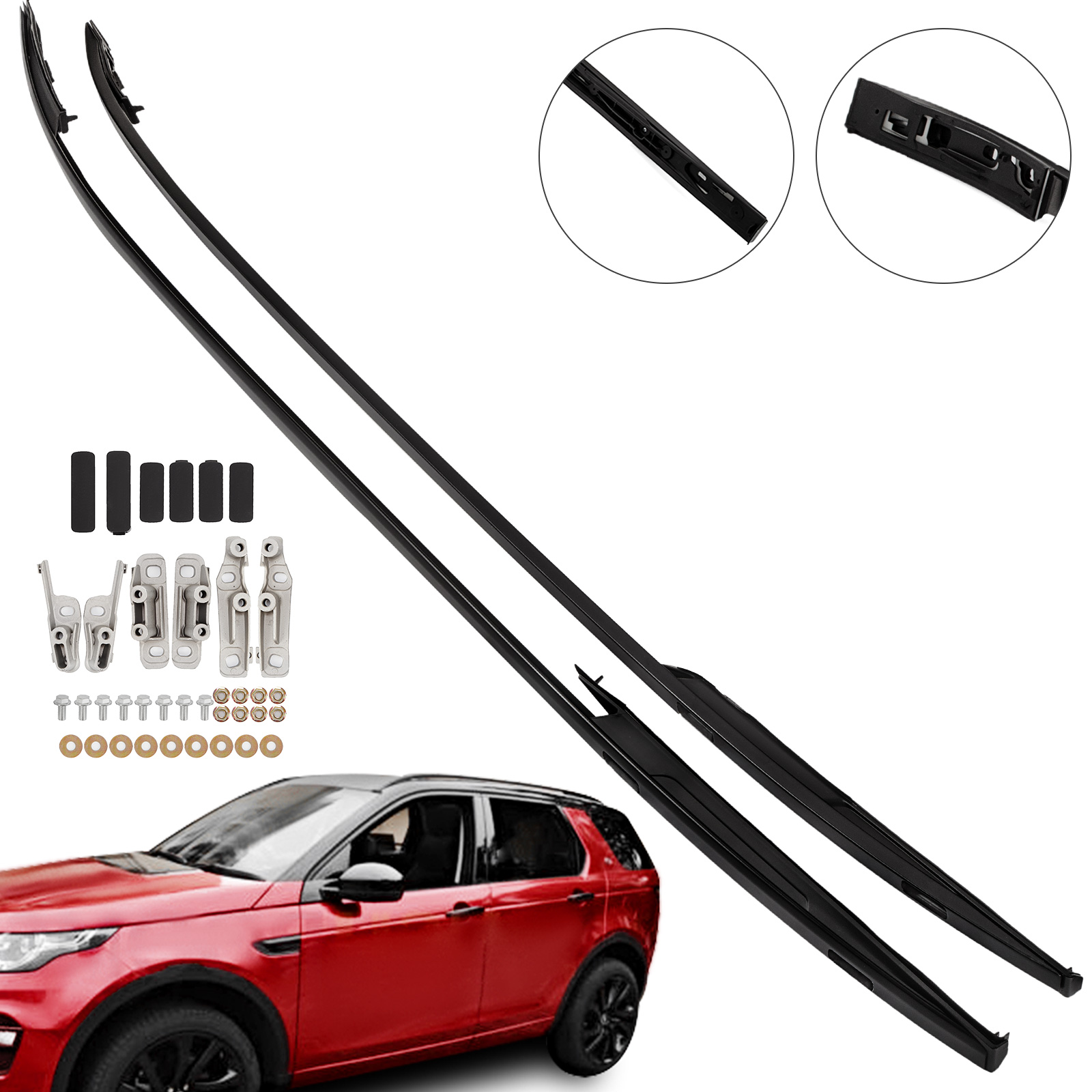 BLACK Roof Bars Roof Rails OEM Style Fits: Land Rover Discovery Sport 2014 On от Vevor Many GEOs