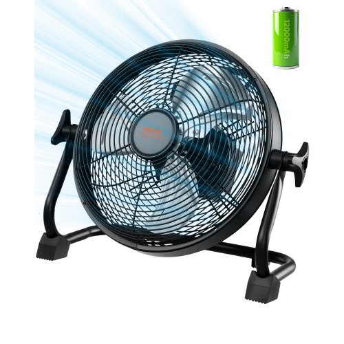 

10 inch Rechargeable Camping Fan Battery Operated 360 Manual Rotation