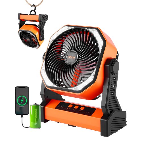 

8 inch Rechargeable Camping Desktop Fan Battery Operated 4 Speeds
