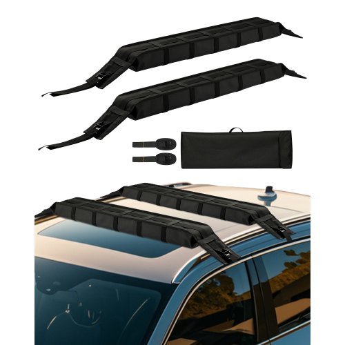 

VEVOR Soft Roof Rack Pads 33in 176lbs Load Capacity for Kayak Canoe Surfboard Luggage