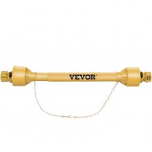 Vevor Pto Shaft Pto Drive Shaft 1-3/8" 6spline End T1 27"-35" Yellow For Tractor