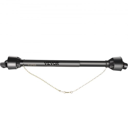 VEVOR PTO Shaft, 1-3/8” PTO Drive Shaft, 6 Spline End Round End PTO Driveline Shaft, Series 4 Tractor PTO Shaft, 1-1.4 m Brush Hog PTO Shaft, Black PTO Shaft for Bush Hog/Finish Mower/Rotary Cutter