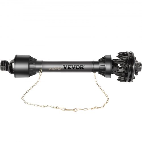 VEVOR PTO Shaft, 1-3/8" 6 Spline Tractor and Implement Ends PTO Driveline Shaft, Series 4 Tractor PTO Shaft, 43"-59" Brush Hog PTO Shaft with Slip Clutch Black, for Finish Mower, Rotary Cutter