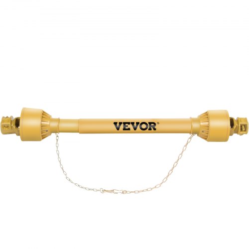 

VEVOR PTO Shaft, 1-3/8” PTO Drive Shaft, 6 Spline Tractor and Implement Ends PTO Driveline Shaft, Series 4 Tractor PTO Shaft, 47”-67” Brush Hog PTO Shaft Yellow, for Finish Mower, Rotary Cutter