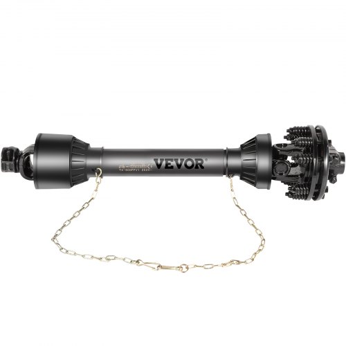VEVOR PTO Shaft, 1-3/8\" PTO Drive Shaft, 6 Spline Both Ends PTO Driveline Shaft, Series 5 Tractor PTO Shaft, 43\"-57\" Brush Hog PTO Shaft, Black PTO