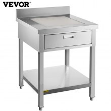 VEVOR Commercial kitchen Work Bench Food Prep Table Stainless Steel 610x760mm