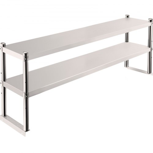 Double Overshelf For Work & Cold Table 12"x60" NSF 