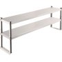 Vevor Double Overshelf Stainless Steel Overshelf 2-tier 12" X 60" For Prep Table