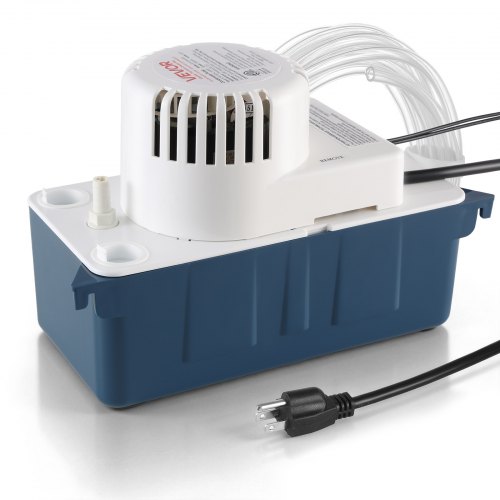 

VEVOR Condensate Pump, 1/33 HP, 100 GPH, 22 ft Lift, 115V Automatic Condensation Removal Pump with Safety Switch & 20 ft Tubing, for Air Conditioner, Dehumidifier, HVAC, Furnace, Ice Maker Water Drain