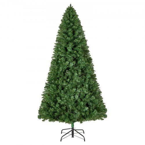 VEVOR Christmas Tree, 6ft (1.8m) Artificial Xmas Tree, Full Holiday Decor Trees with 1250 Branch Tips & Sturdy Metal Base for Home Party Office Decoration