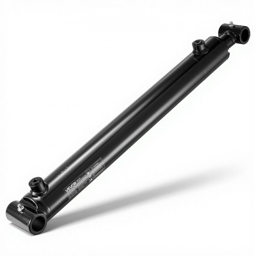 

VEVOR Double Acting Hydraulic Cylinder, 2" Bore x 16" Stroke, Max 3500PSI Hydraulic Cylinder, Heavy-Duty Welded Cross Tube Cylinders with 1" Pin Hole & SAE #6 Port for Agricultural Machinery, Tractors