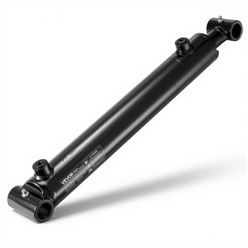 

VEVOR Double Acting Hydraulic Cylinder, 2" Bore x 12" Stroke, Max 3500PSI Hydraulic Cylinder, Heavy-Duty Welded Cross Tube Cylinders with 1" Pin Hole & SAE #6 Port for Agricultural Machinery, Tractors