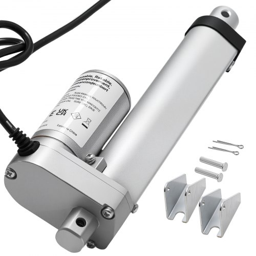 

VEVOR 12V Linear Actuator, 4 Inch High Speed 0.6"/s Linear Motion Actuator, 225lbs/1000N with IP54 Protection & Mounting Bracket for Lift Desk, Recliner Chairs, Window Door Opener