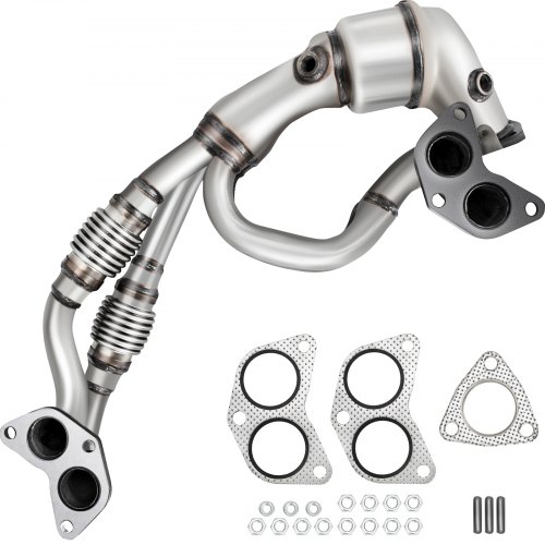 VEVOR Catalytic Converter Direct Fit Front Exhaust Manifold High Flow Catalytic Converter Compatible with Subaru Impreza, Legacy, Forester, Outback, 06-12, 4 Cyl 2.5L Except Turbo W/Gasket Kit
