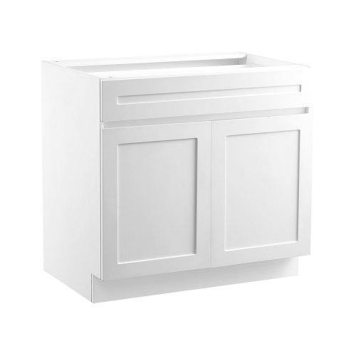 

Shaker Base Cabinet 30" W x 24" D x 34.5" H Ready to Assemble with Drawer White