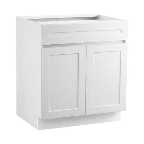 

Shaker Base Cabinet 36" W x 24" D x 34.5" H Ready to Assemble with Drawer White