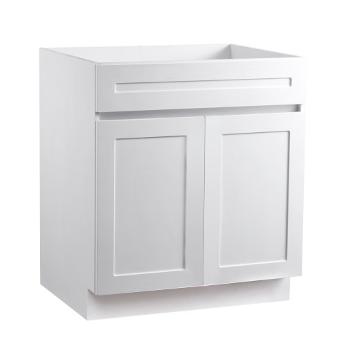 

Shaker Base Cabinet 30" W x 24" D x 34.5" H Ready to Assemble Cabinet White