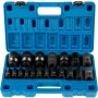 Impact Sockets Set 1/2 Inches 19 Pcs, 3/8'' To 1-1/2'' Sae 6-point Extension Bar