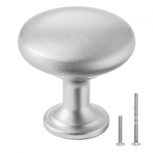 VEVOR Cabinet Knobs Drawer Kitchen Pulls 25 Pack 1.1 in Mushroom Knob Zinc Alloy