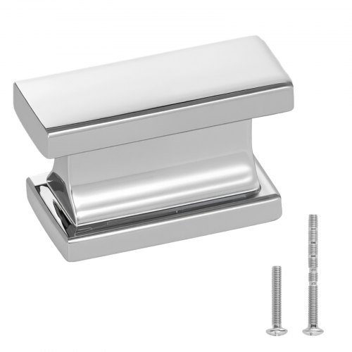 VEVOR Cabinet Knobs Drawer Kitchen Pulls 10 Pack 1.42 in Rectangular Zinc Alloy