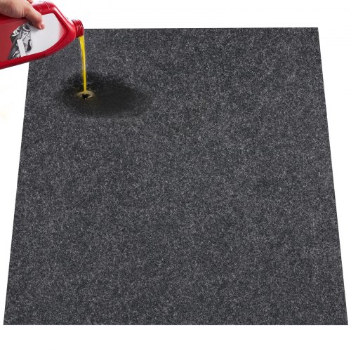 

VEVOR Waterproof Garage Floor Mat for Under Car, 1.49x1.8M Compact Size Heavy Duty Containment Mat with Strong Grip, Protects Garage Floor from Water, Mud and Oil, For Garages,Greenhouses,Entrance