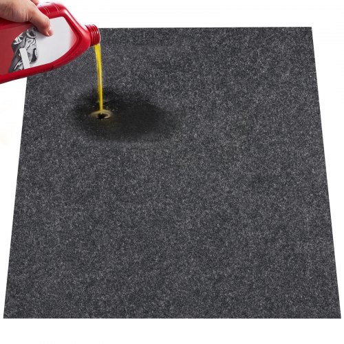 

VEVOR Waterproof Garage Floor Mat for Under Car, Non-slip 6.6'x8.5' Compact Size Heavy Duty Containment Mat, Protects Garage Floor from Water, Mud and Oil, For Garages,Greenhouses,Entrance