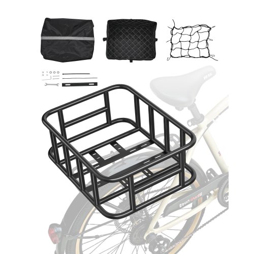 

Rear Bike Basket Medium Bicycle Basket Cargo Net Rainproof Cover Liner