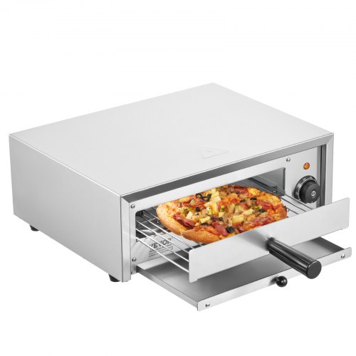 

VEVOR Electric Pizza Oven 12-inch 1500W 50-350℃ Temp Range Removable Crumb Tray