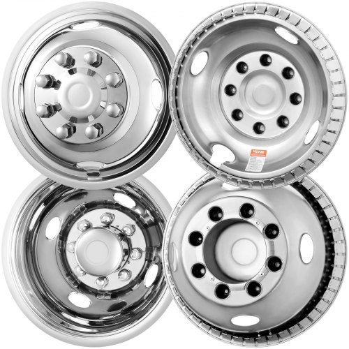 VEVOR 16-inch Wheel Simulators, 304 Stainless Steel Wheel Simulator Kit with Mir