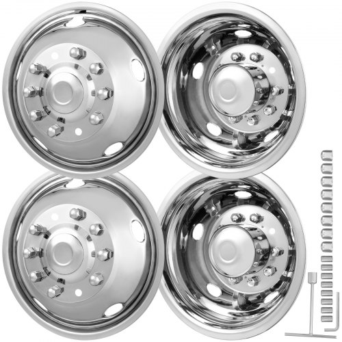 VEVOR 19.5-inch 10 Lug Wheel Simulators, 304 Stainless Steel Wheel Simulator Kit