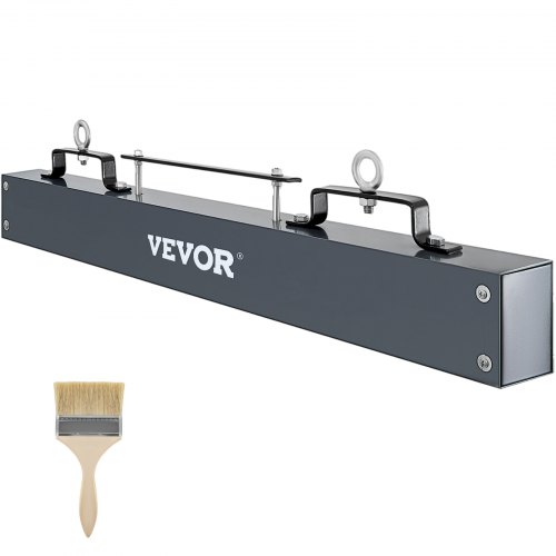 VEVOR Hanging Magnetic Sweeper 36inch Heavy-Duty Magnet Sweeper, Nail Magnet Sweeping Tool with 56 LBS Lifting Capacity, 2 Eye-Bolts Forklift Magnetic Sweeper Unit, Hanging Magnet for Forklift