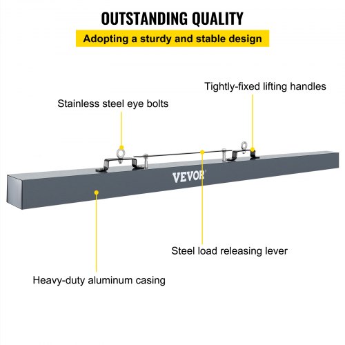 Magnet Sweeper Hanging Magnet Magnetic Sweeper 36 inches for Forklift Vevor 