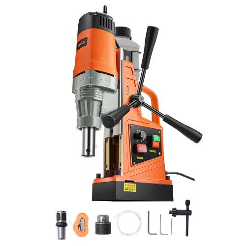 

VEVOR Magnetic Drill, 1550W 2" Boring Diameter, 2922lbf/13000N 500 RPM Portable Electric Mag Drill Press with Variable Speed, Drilling Machine for any Surface Home Improvement Industry Railway