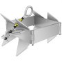 Vevor Folding Box Anchor Fold And Hold Anchor 25 Lb Galvanized Steel Cube Anchor
