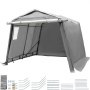 Portable Storage Shed Outdoor Carport Canopy Garage Shelter Steel Tent 10x10 Ft