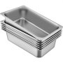 Steam Table Pans Bain-marie 6 Pack Commercial Hotel Buffet Pans Steam Prep Table