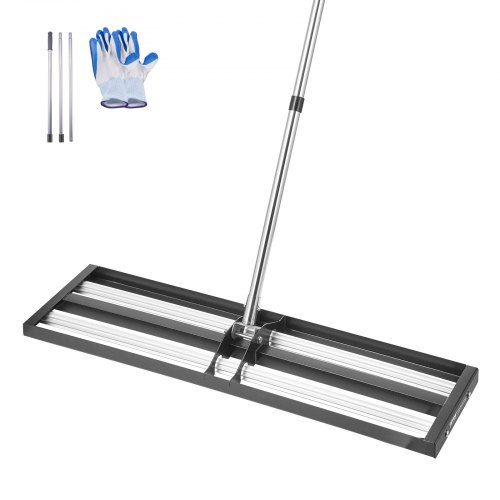 

36x10in Lawn Leveling Rake with 83.9 in Adjustable Handle for Yard Heavy Duty