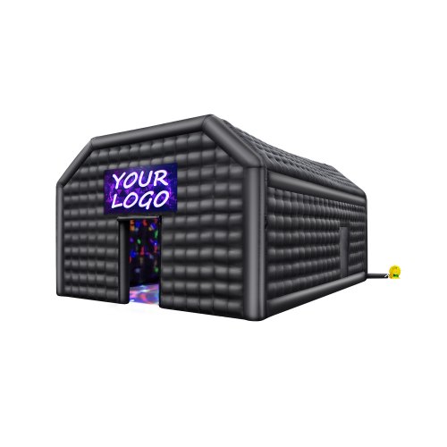 

VEVOR Inflatable Nightclub, 29.5 x 19.7 x 13.1 Ft, Blow up Party Tent with 1100W Blower, Large Inflatable Night Club Tent for Adults, Easy Setup Inflatable House Air Cube for Wedding Birthday Black