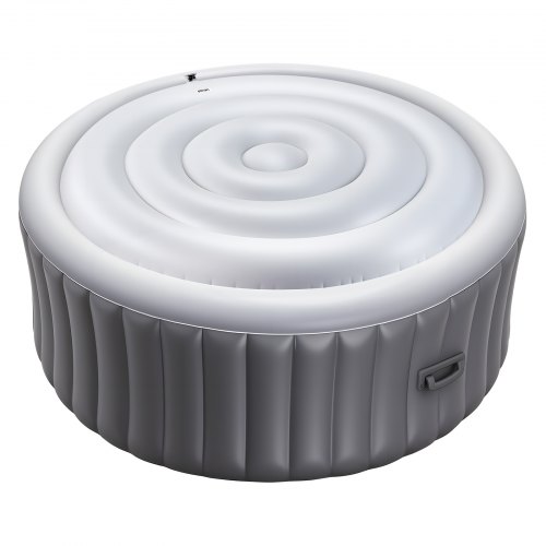 

Inflatable Hot Tub Cover 4.5ft Round Lid Weatherproof and Waterproof White