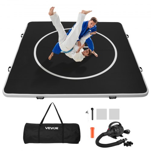 Inflatable Wrestling Mat Martial Arts Mat 10x10 ft Gymnastics MMA Jiu Jitsu Mat