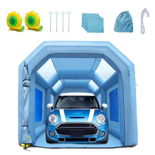 

VEVOR Inflatable Spray Booth Car Paint Tent 20x10x8ft Filter System 2 Blowers