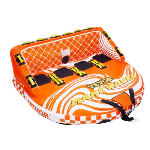 VEVOR Water Sport Towable Tube Model SS-1010 Orange and Black detail photo 17