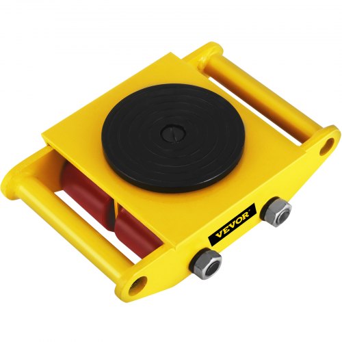 Industrial Machinery Mover With 360°rotation Cap 13200lbs 6t Yellow Dolly Skate